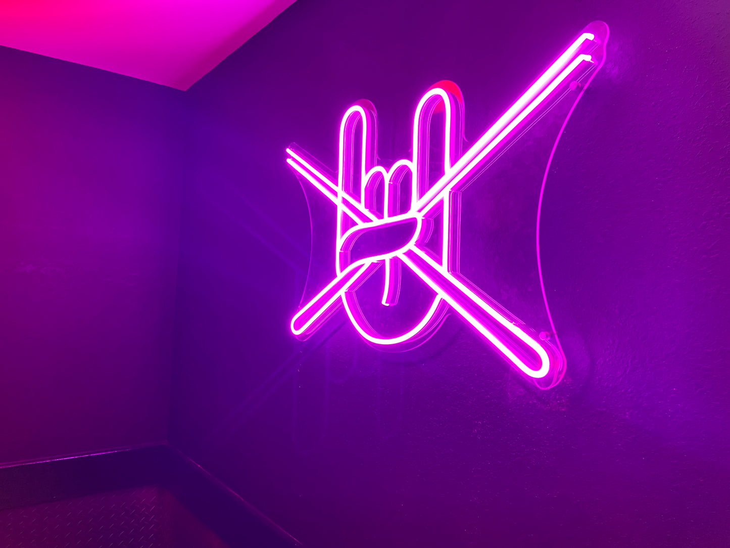 "Hand N Chopsticks" Neon