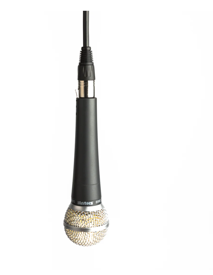 Retro Microphone Light - White