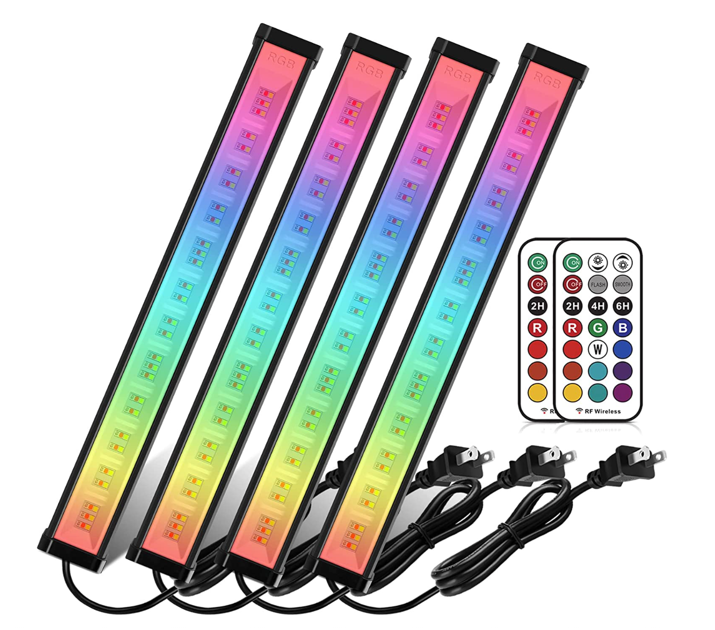 42W 4 Pack RGB LED Wall Washer Light, 3350lm, IP66 Waterproof