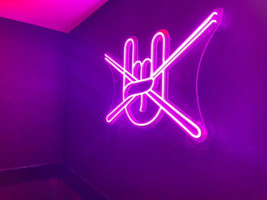 "Hand N Chopsticks" Neon