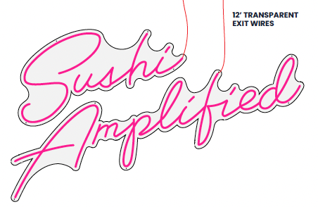 "Sushi Amplified" Neon