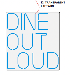 "Dine Out Loud" Neon