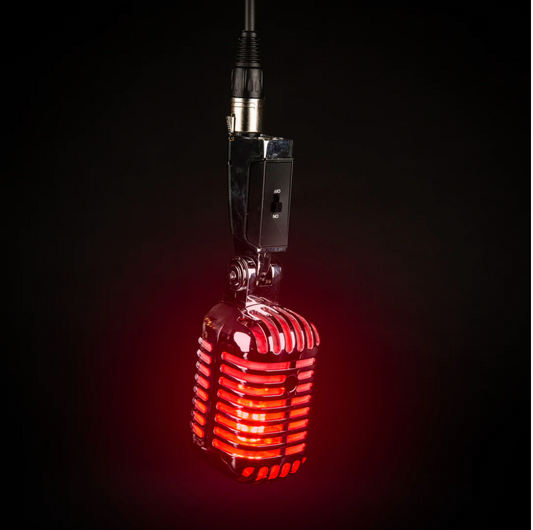 Retro Microphone Light - Red