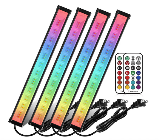 42W 4 Pack RGB LED Wall Washer Light, 3350lm, IP66 Waterproof