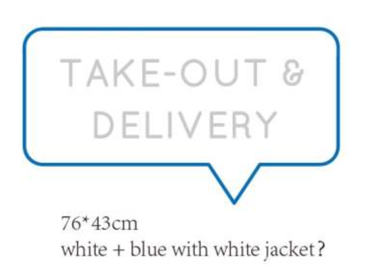 "Take Out + Delivery" Neon